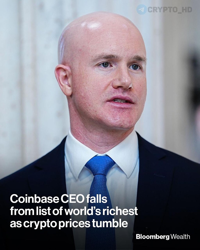 СЕО Coinbase больше не входит в число 500 самых богатых людей мира из-за снижения крипторынка.