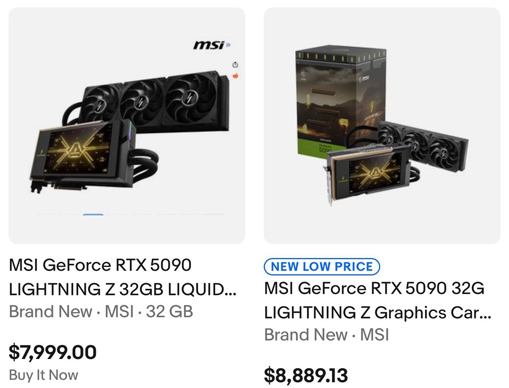 Шокирующие цены на RTX 5090: от ₽600 тыс. до ₽1,5 млн из-за спекулянтов