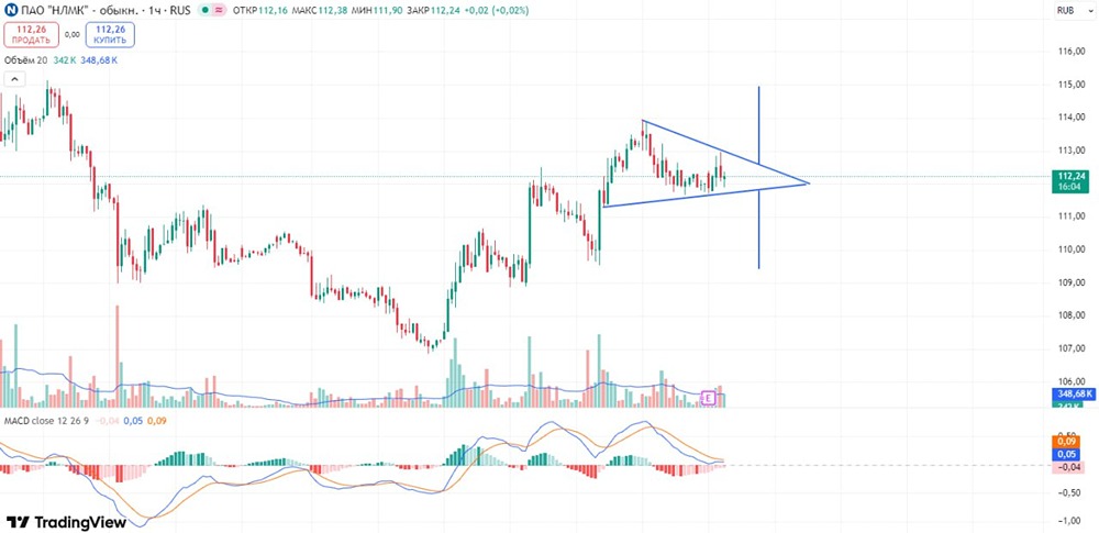Технический анализ НЛМК: какие сигналы ждут трейдеров на часовом графике?