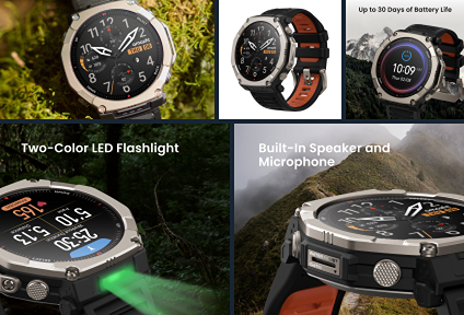 Amazfit T-Rex Ultra 2: новые титановые часы для настоящих экстремалов