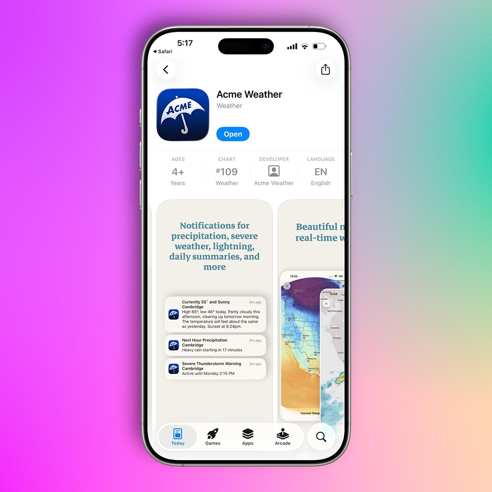 Acme Weather: преемник легендарного Dark Sky — новое слово в прогнозировании погоды