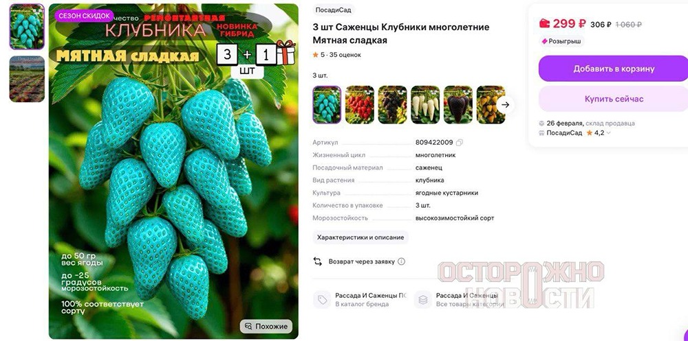 Как ИИ обманул садоводов: история фейковых саженцев на Wildberries