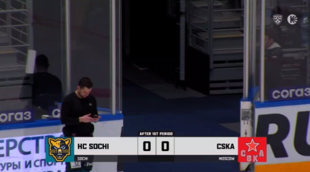 Матч КХЛ между "Сочи" и ЦСКА прервали из-за угрозы со стороны Украины. Диктор арены призвал болельщиков покинуть трибуны