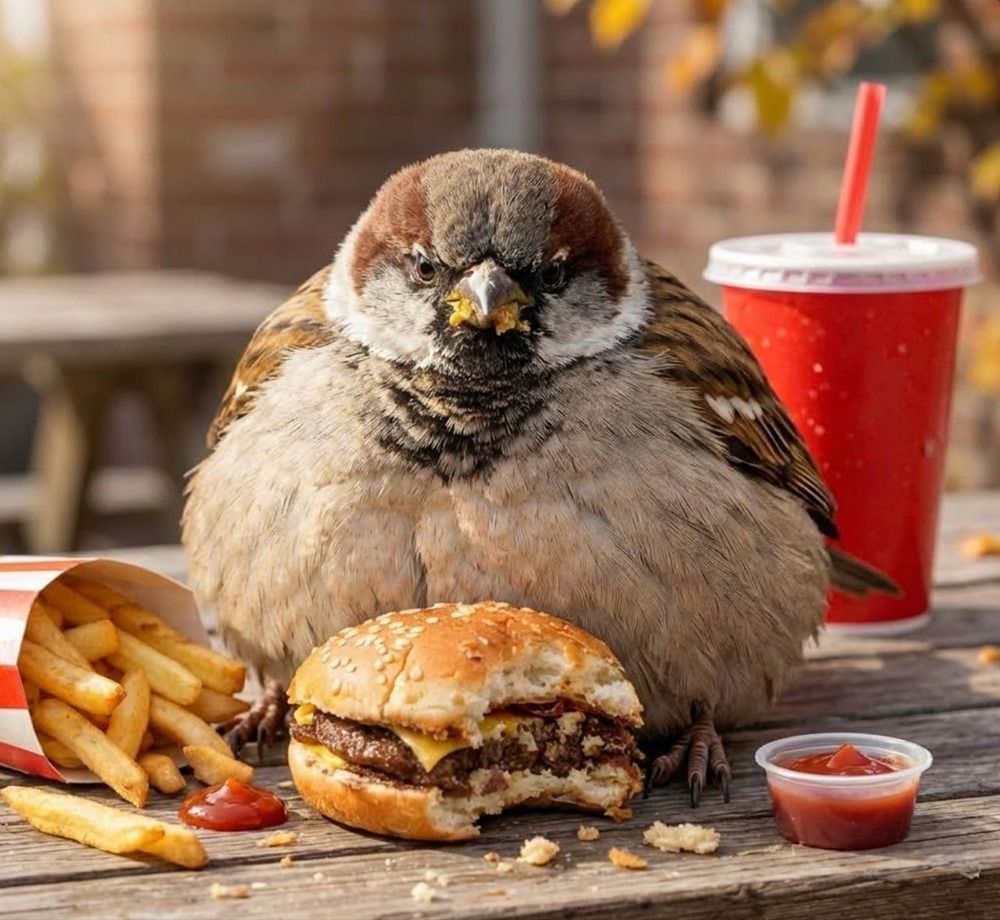 Российские воробьи растолстели на фастфуде: сенсационное исследование РАН