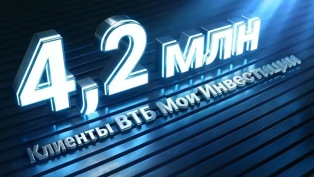 Число клиентов "ВТБ Мои Инвестиции" в 2025 году превысило 4,2 млн чел (+18% г/г), а объем активов - 2,3 трлн руб