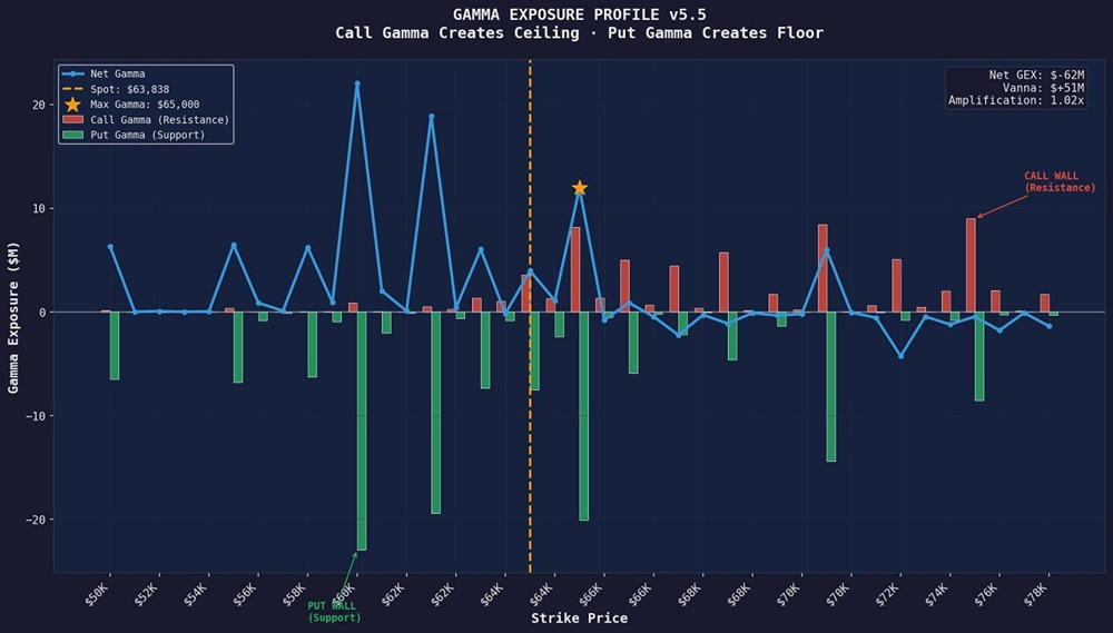 Опционные уровни биткоина: почему 63 485$ — ключевой уровень