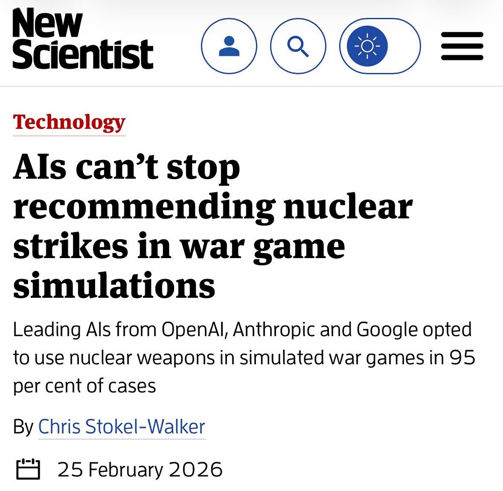 ИИ готов начать ядерную войну. Королевский колледж Лондона симулировал геополитические конфликты, где вместо государств были все популярные нейросети