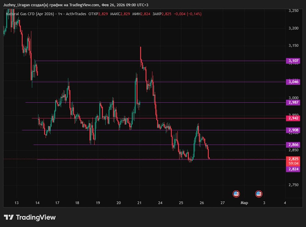 Натуральный газ: ожидание данных по запасам и технические сигналы