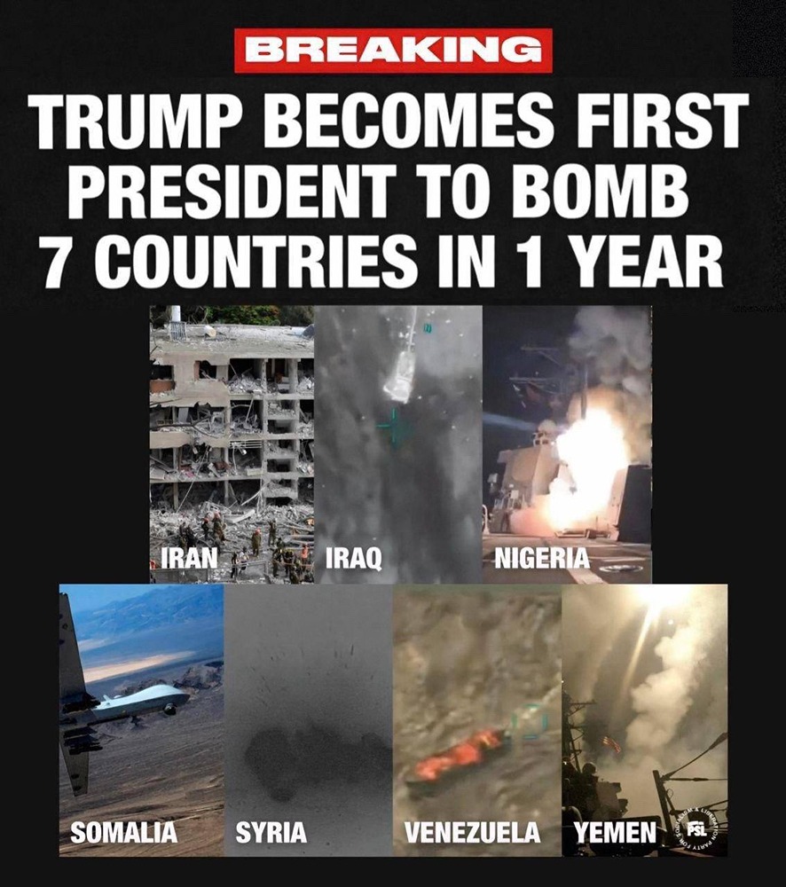 Трамп стал первым в истории президентом США, бомбившим семь стран за год