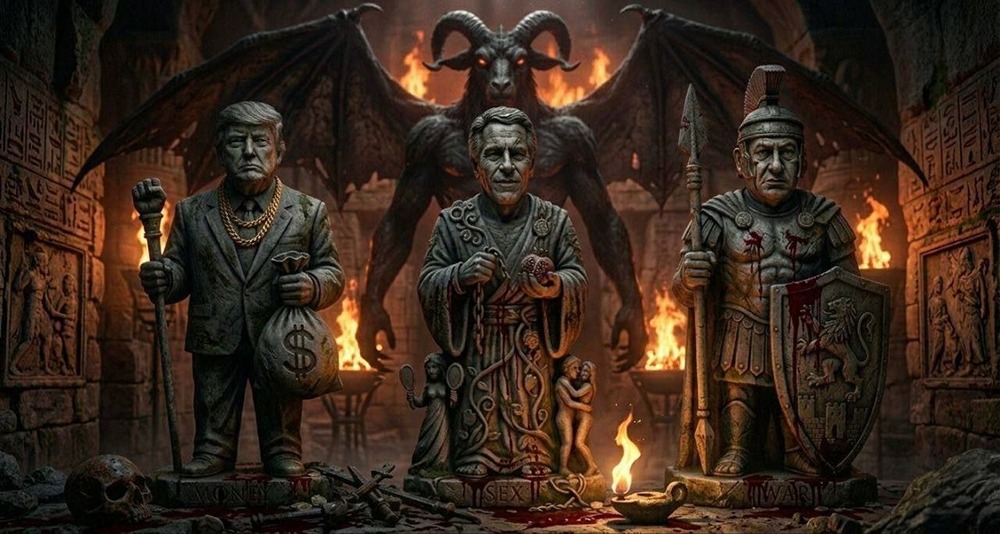 В ряде иранских каналов и соцсетях распространяется изображение с подписью: «Мы сожжём вашего бога Эпштейна»