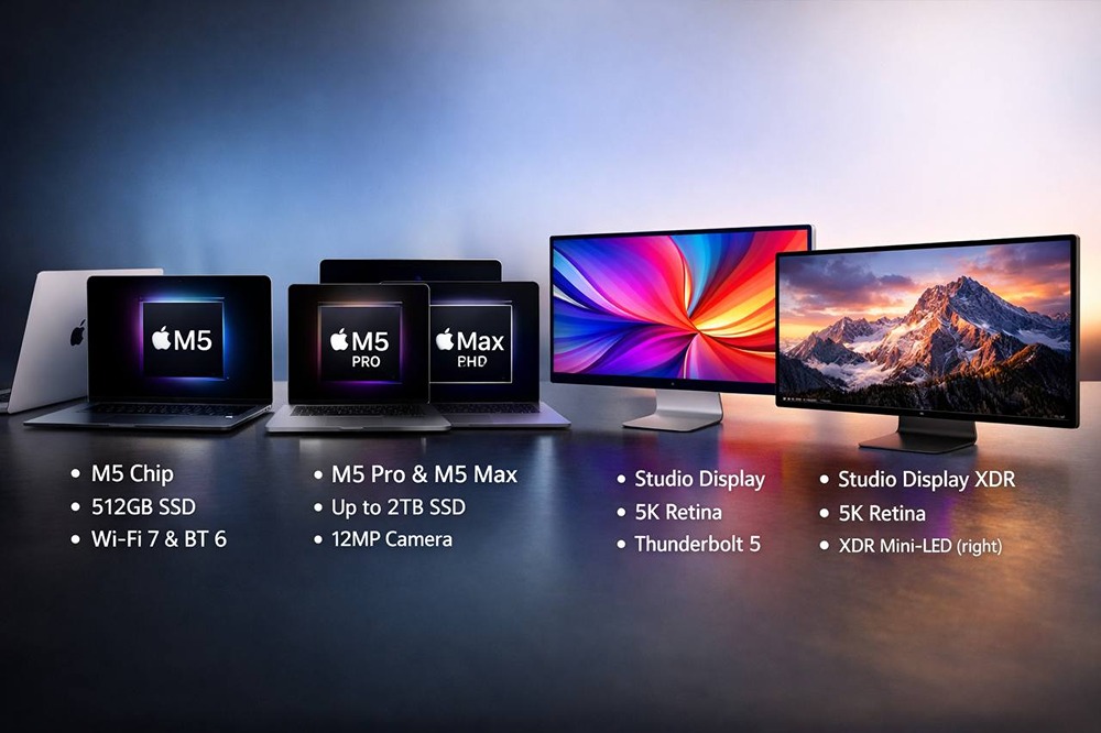 Обновление Mac: от M5 до Studio Display — полный обзор новинок