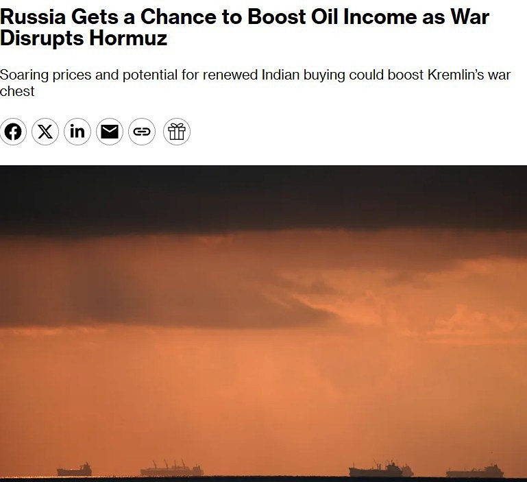 Резкий рост цен на нефть и возможное возобновление закупок со стороны Индии могут увеличить доходы России