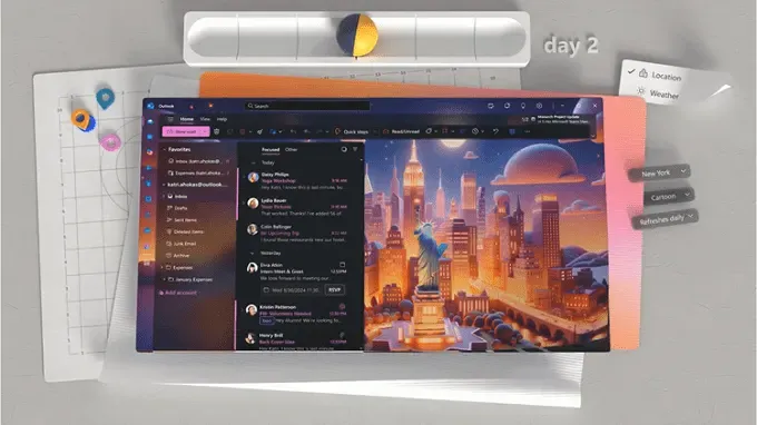 В новой версии Microsoft Outlook появилась возможность создавать уникальные темы с использованием искусственного интеллекта