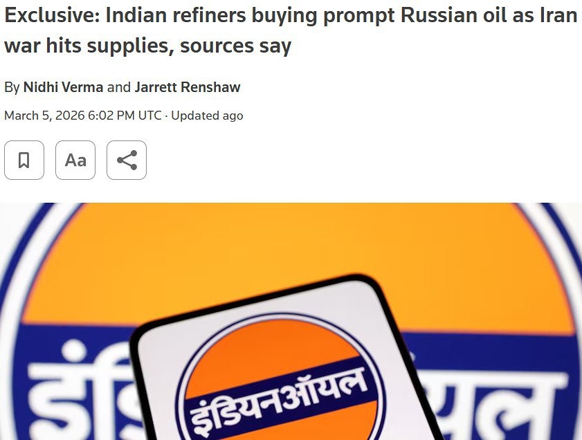 Индийские НПЗ закупают миллионы баррелей российской нефти в срочном порядке