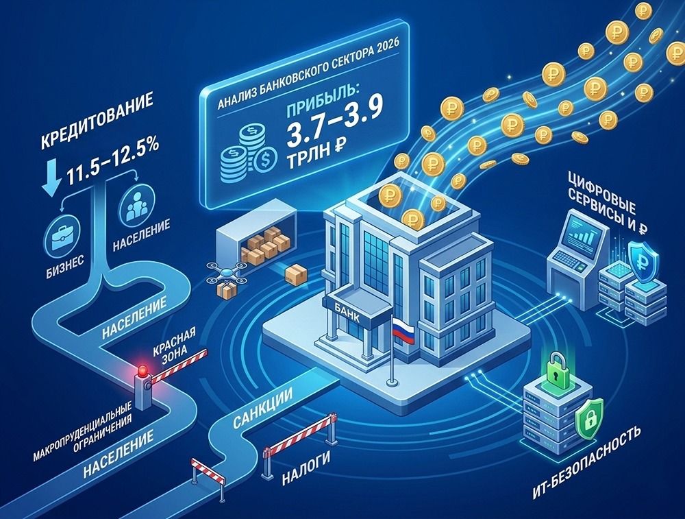 Банки России: прогноз прибыли на 2026 год и ключевые факторы роста