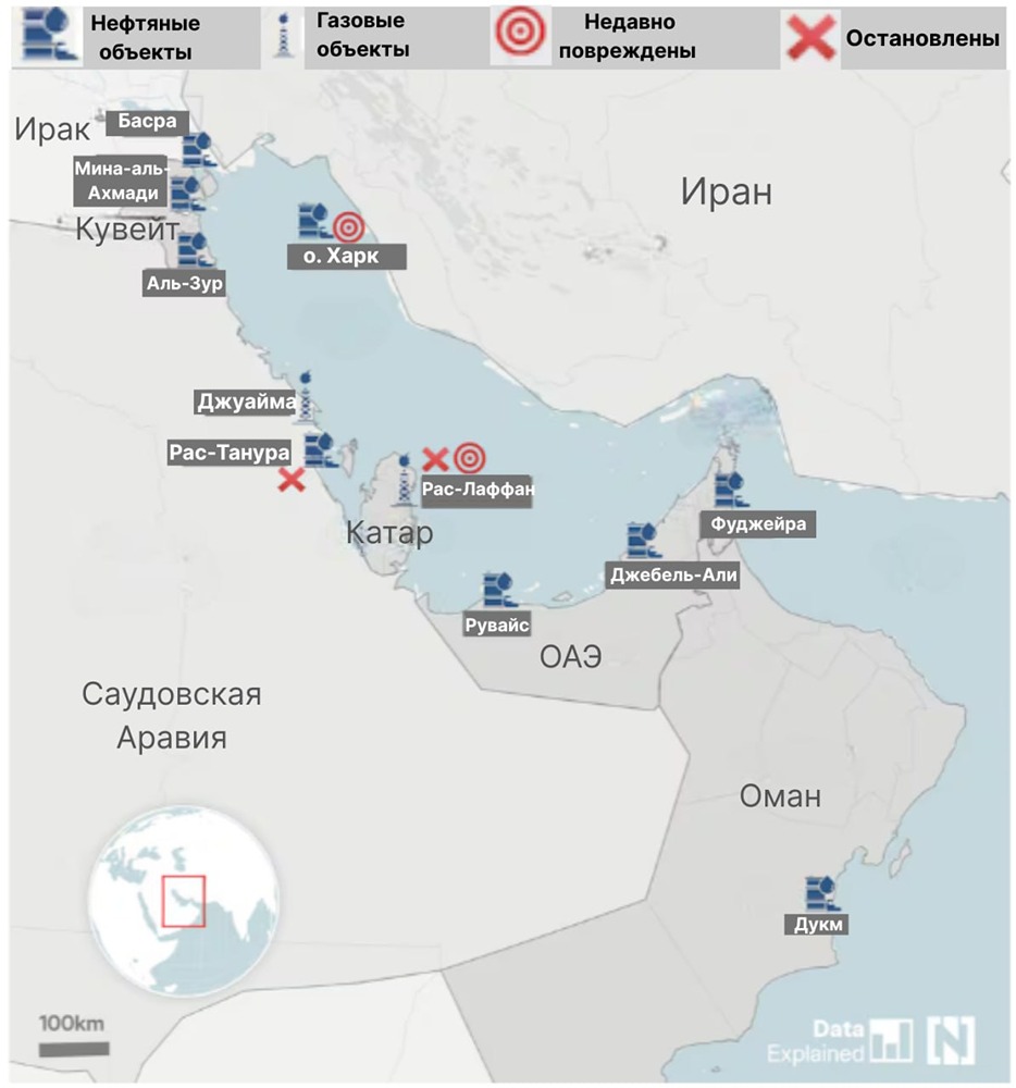 Blackrock прогнозирует сроки энергетического кризиса на Ближнем Востоке