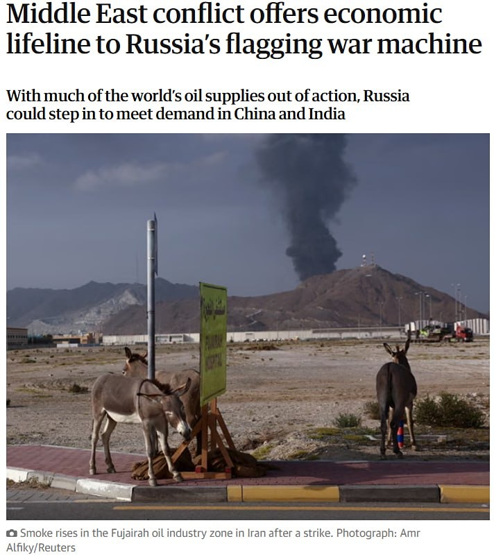 Конфликт на Ближнем Востоке — это спасательный круг для слабеющей военной машины России