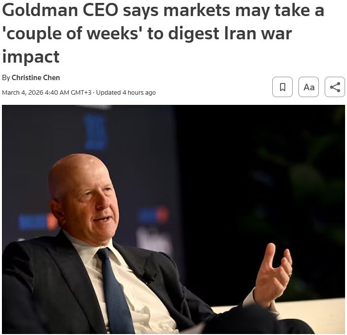 Инвесторам может потребоваться несколько недель, чтобы в полной мере осознать последствия событий на Ближнем Востоке