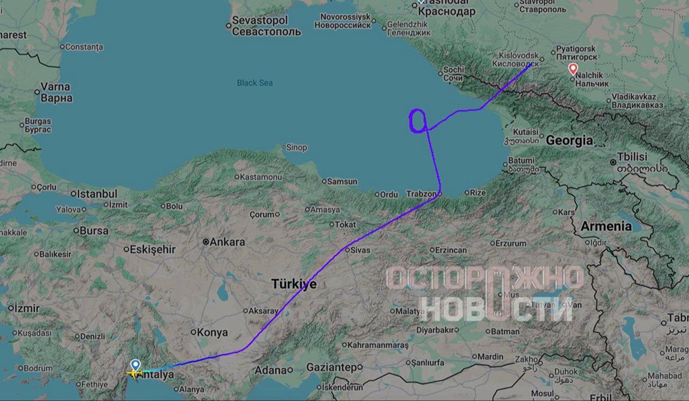 Рейс, следовавший из Дубая, не смог приземлиться в Краснодаре из-за опасности, связанной с беспилотниками
