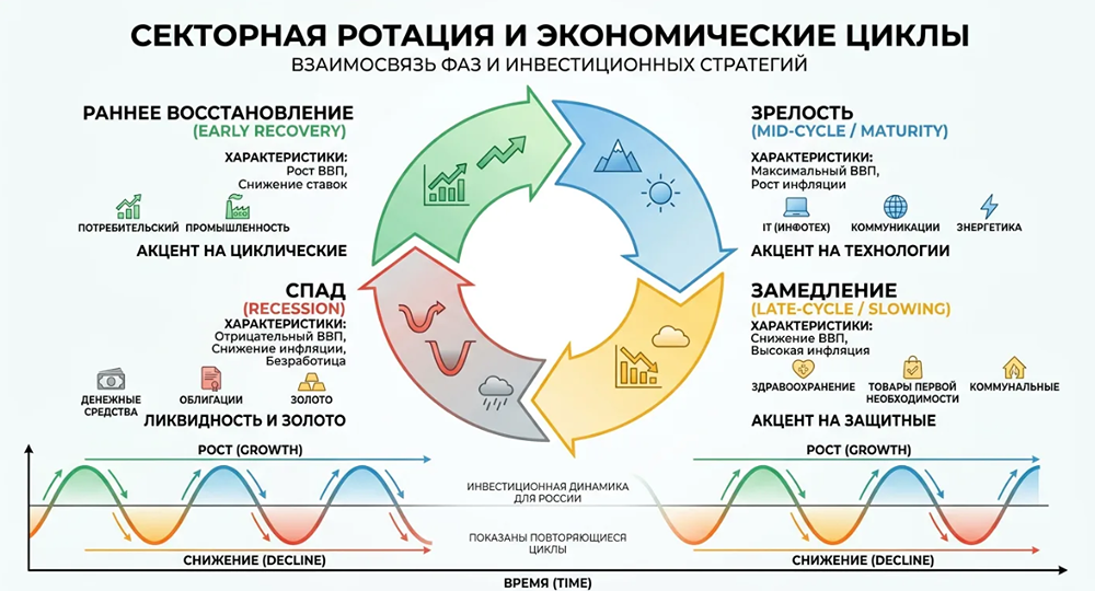 Как работают экономические циклы: от кризиса до роста