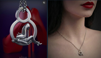 White Lake представил провокационный кулон к 8 марта: мужчина под каблуком