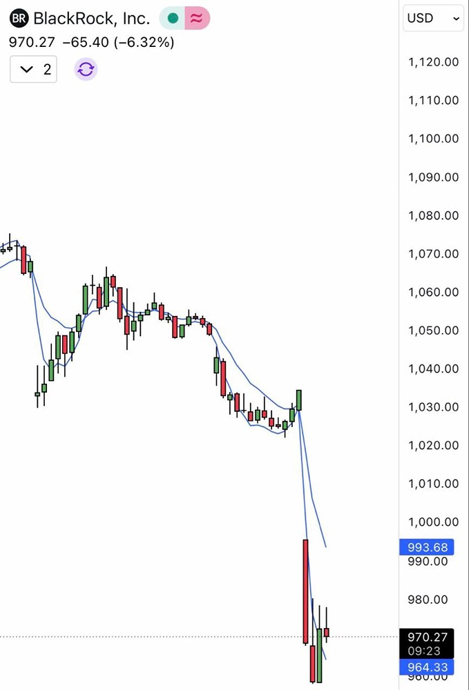 BlackRock в кризисе: почему акции компании рухнули на 6%?