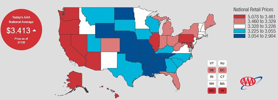 Цены на бензин в США: как война с Ираном повлияла на топливный рынок страны