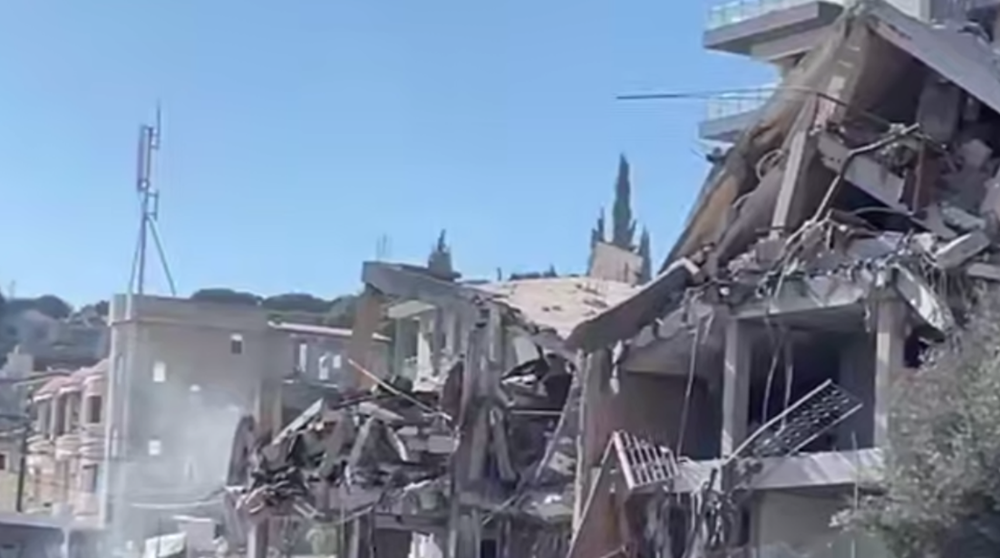 Дом русской культуры в Ливане, подвергшийся удару израильских вооруженных сил