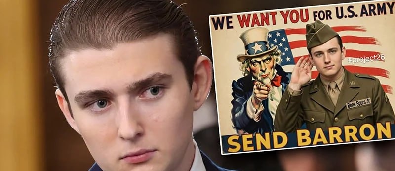 Тысячи американцев подписали петицию с требованием мобилизовать Бэррона Трампа