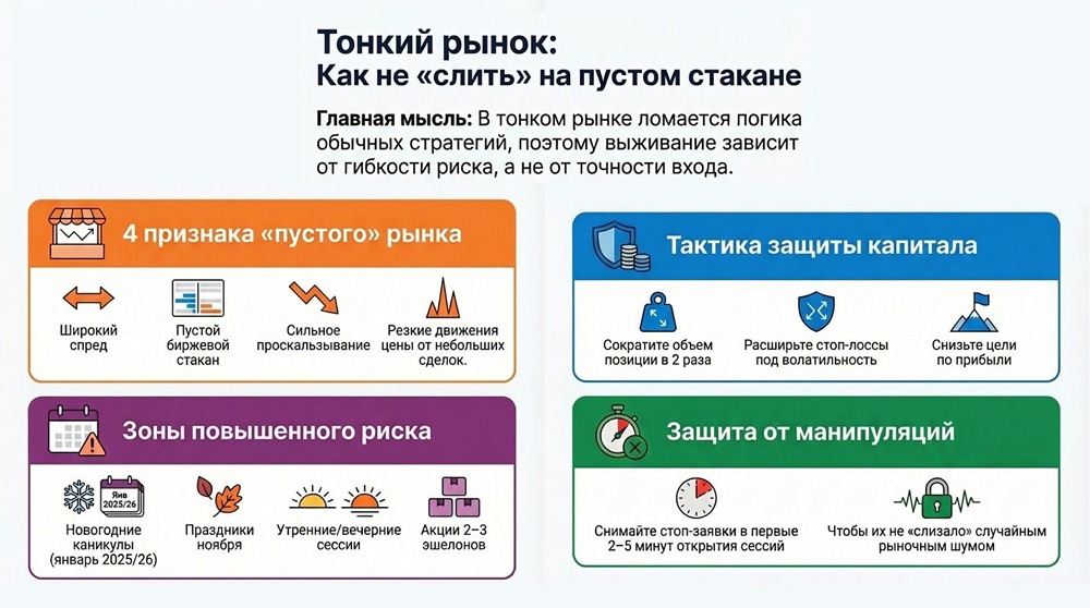 Ликвидность рынка и управление рисками: почему не работают торговые сигналы на Бирже в 2026 году