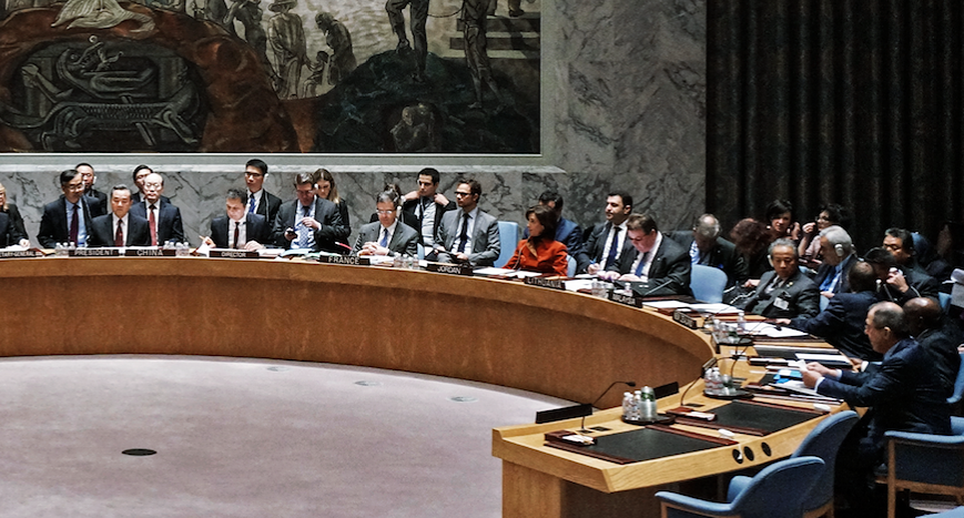 Россия в ответ на обострение ситуации на Ближнем Востоке разработала проект резолюции Совета Безопасности ООН