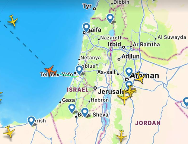 С утра из аэропорта Тель-Авива вылетели рейсы в Париж, Будапешт, Прагу, Софию и Афины