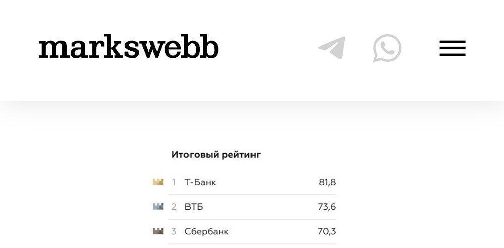 Т-Банк возглавил рейтинг банковских услуг для иностранцев в России