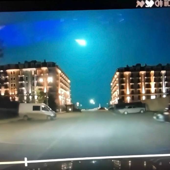 Ночной метеорит над Россией