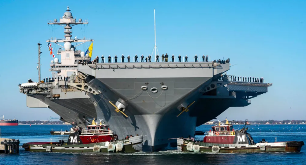 Пожар на авианосце USS Gerald R. Ford: что известно о происшествии