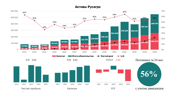 Русагро: рост выручки на фоне долговой нагрузки — ждать ли возобновления дивидендных выплат?