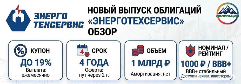 Выгодно ли инвестировать в новый выпуск «ЭнергоТехСервис» на 4 года с ежемесячными выплатами, учитывая рост долга и слабое покрытие процентов