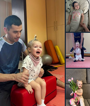 Полине нужна реабилитация: как помочь ребёнку с ДЦП сделать первый шаг