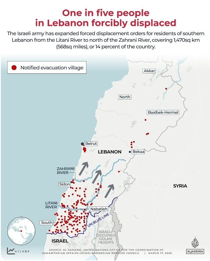 Новая карта Ближнего Востока? Израиль может расширить границы за счёт Ливана