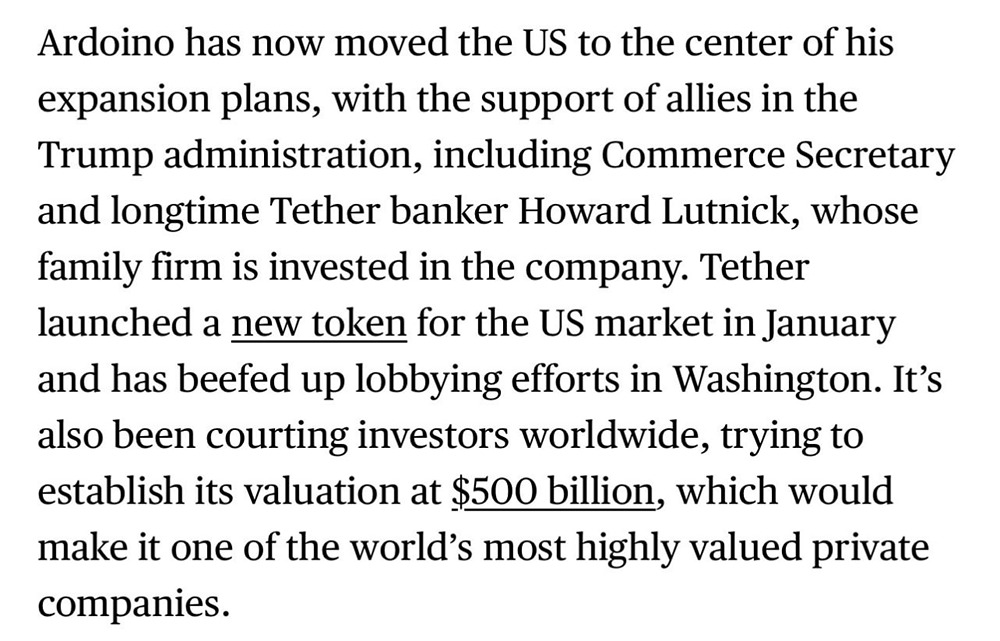 От стейблкоинов к ИИ и СМИ: Tether диверсифицирует инвестиции в США