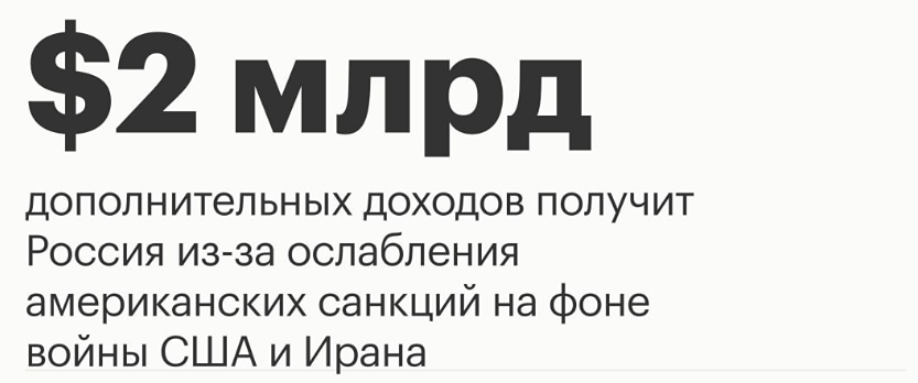 Всего $2 млрд: Минфин США дал скромную оценку доходам РФ