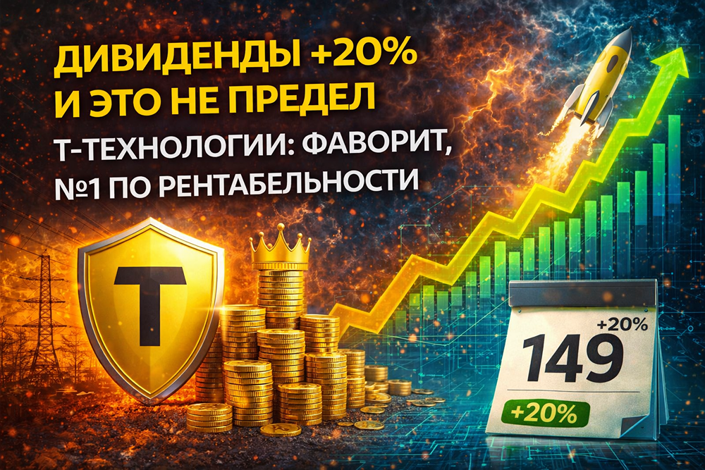 Дивиденды 149 руб./акцию: стоит ли покупать акции Т‑Технологий?