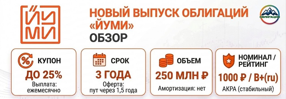 Облигации «Йуми» с купоном до 25 %: стоит ли вкладываться?