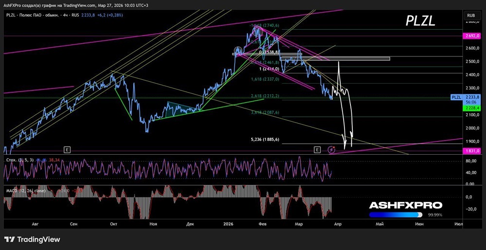 Акции Полюс: отскок и дальше камни вниз