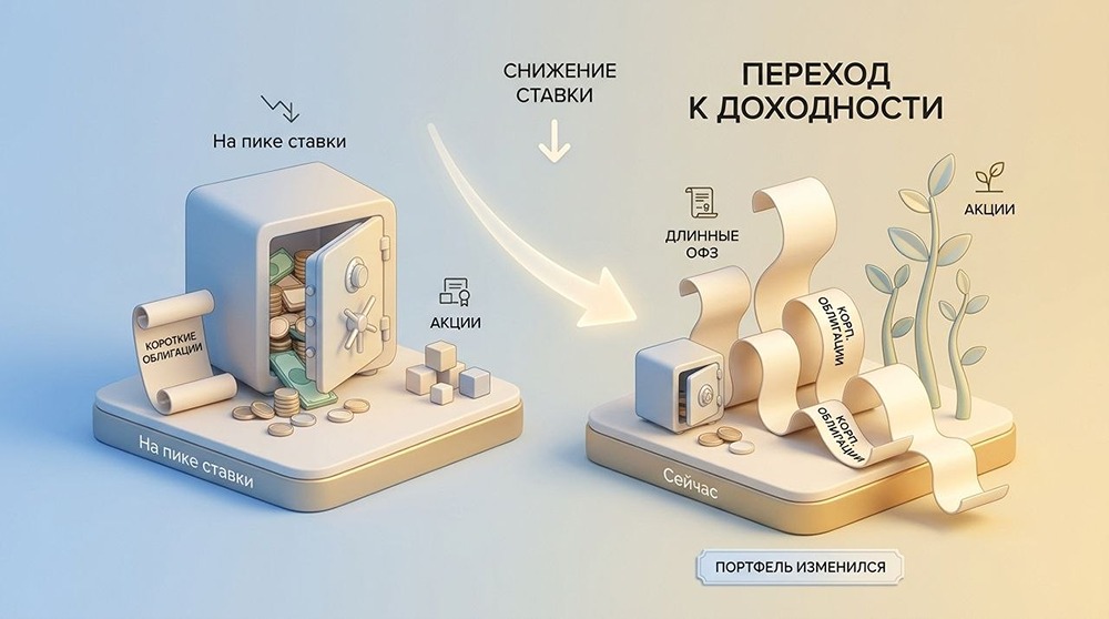 Деньги в движении: как меняется портфель инвестора после снижения ставки