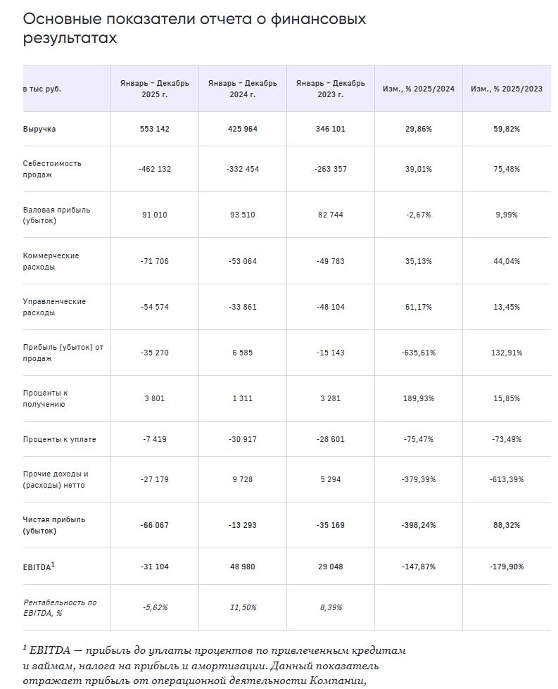 Генетико РСБУ за 2025 год