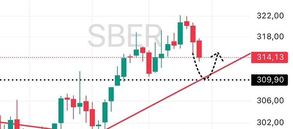 Шокирующий прогноз по акциям Сбера: пробой 309 приведёт к падению до 295 рублей