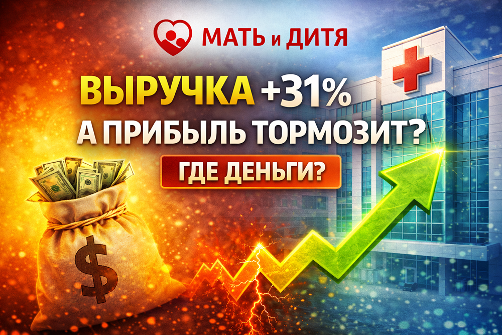 Почему «Мать и дитя» почти без долгов при росте выручки на 31 %?