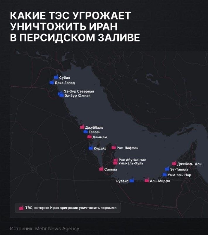 Иран угрожает уничтожить ключевые заводы по опреснению воды