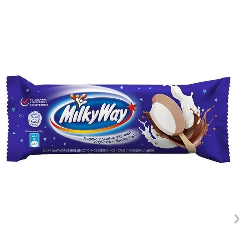 Мороженое от MilkyWay завезли в Россию